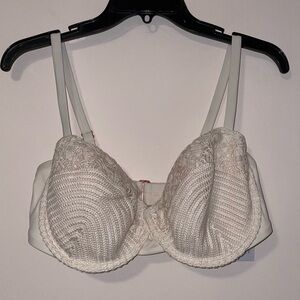 Shade & Shore White Structured Underwire Bra Swim Top Size 38DD